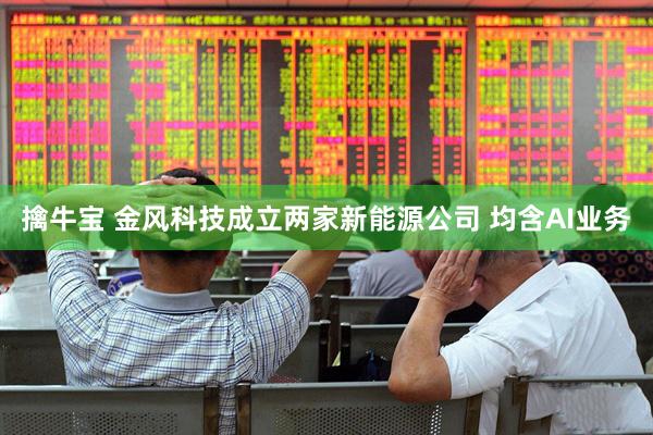 擒牛宝 金风科技成立两家新能源公司 均含AI业务