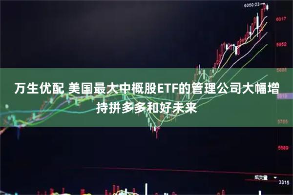 万生优配 美国最大中概股ETF的管理公司大幅增持拼多多和好未来