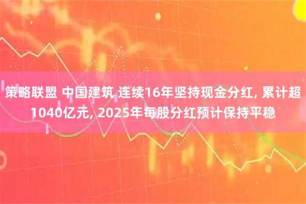 策略联盟 中国建筑 连续16年坚持现金分红, 累计超1040亿元, 2025年每股分红预计保持平稳